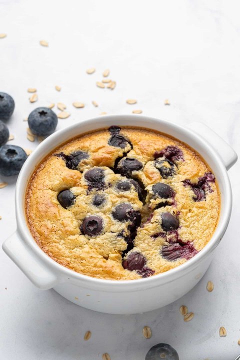 Blueberry Baked Oat Cake