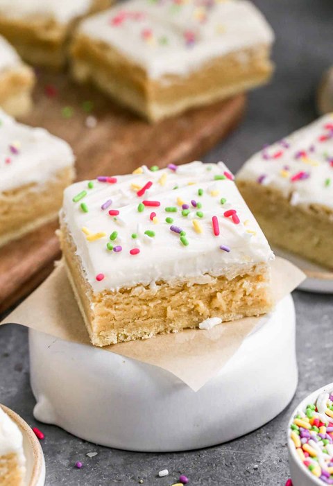 Frosted Sugar Cookie Bars