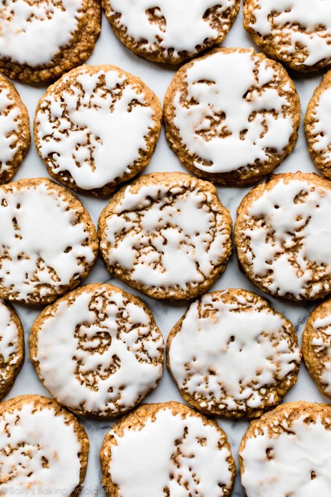 Iced Oatmeal Cookies