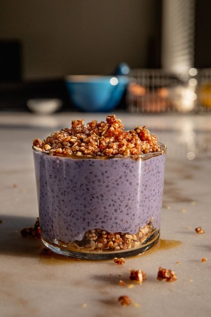 Lemon Blueberry Chia Pudding
