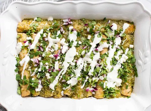 Salsa Verde Enchiladas