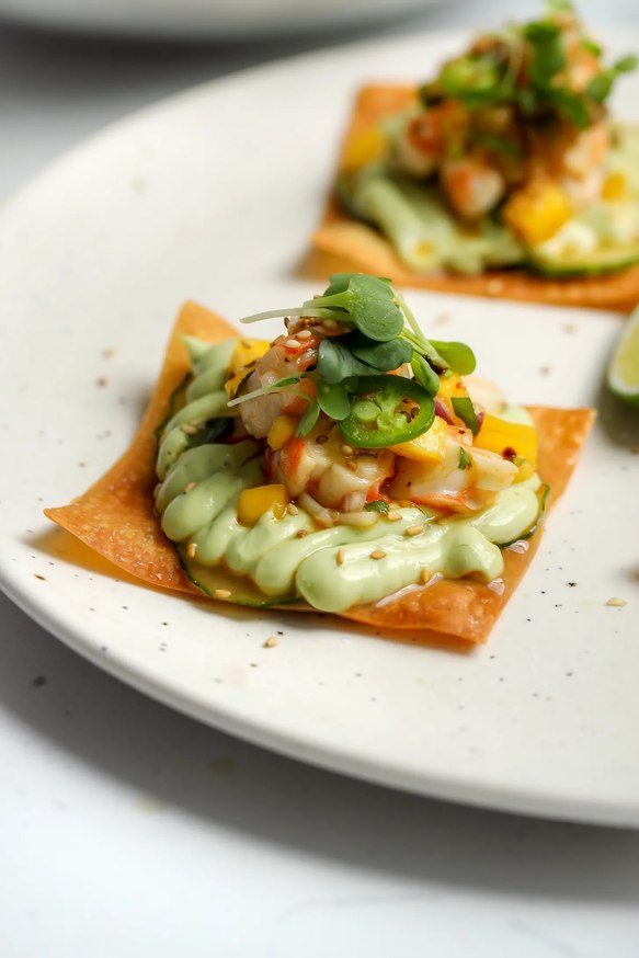 Shrimp Tostadas