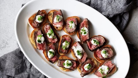 Steak & Boursin Crostini