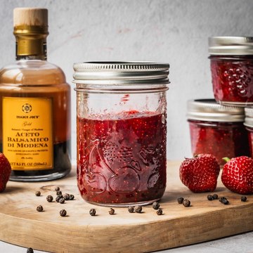 Strawberry Balsamic Black Pepper Jam