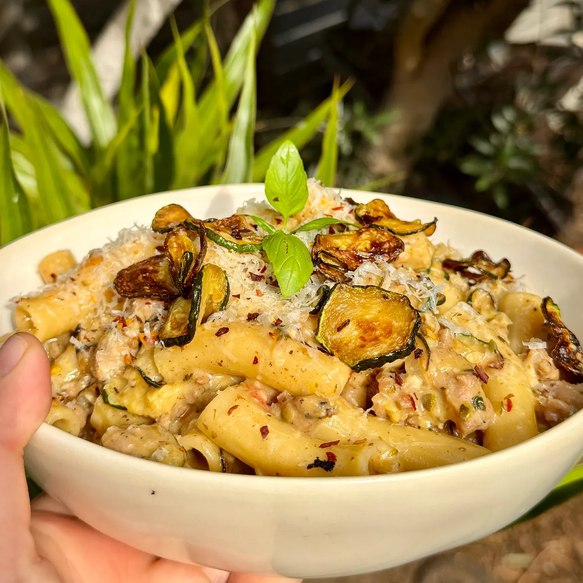 Sausage & Zucchini Rigatoni