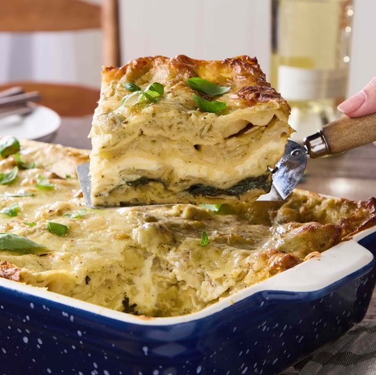 White Vegetable Lasagna
